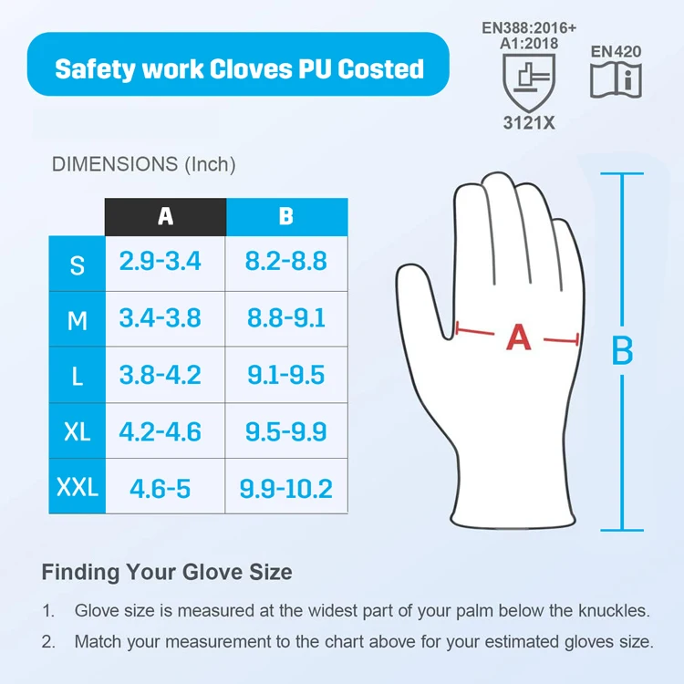 Vaultex Black Hand Cut Resistant Welding Personal Protection Latex Examination Work Gloves Safety Construction  Powder Free