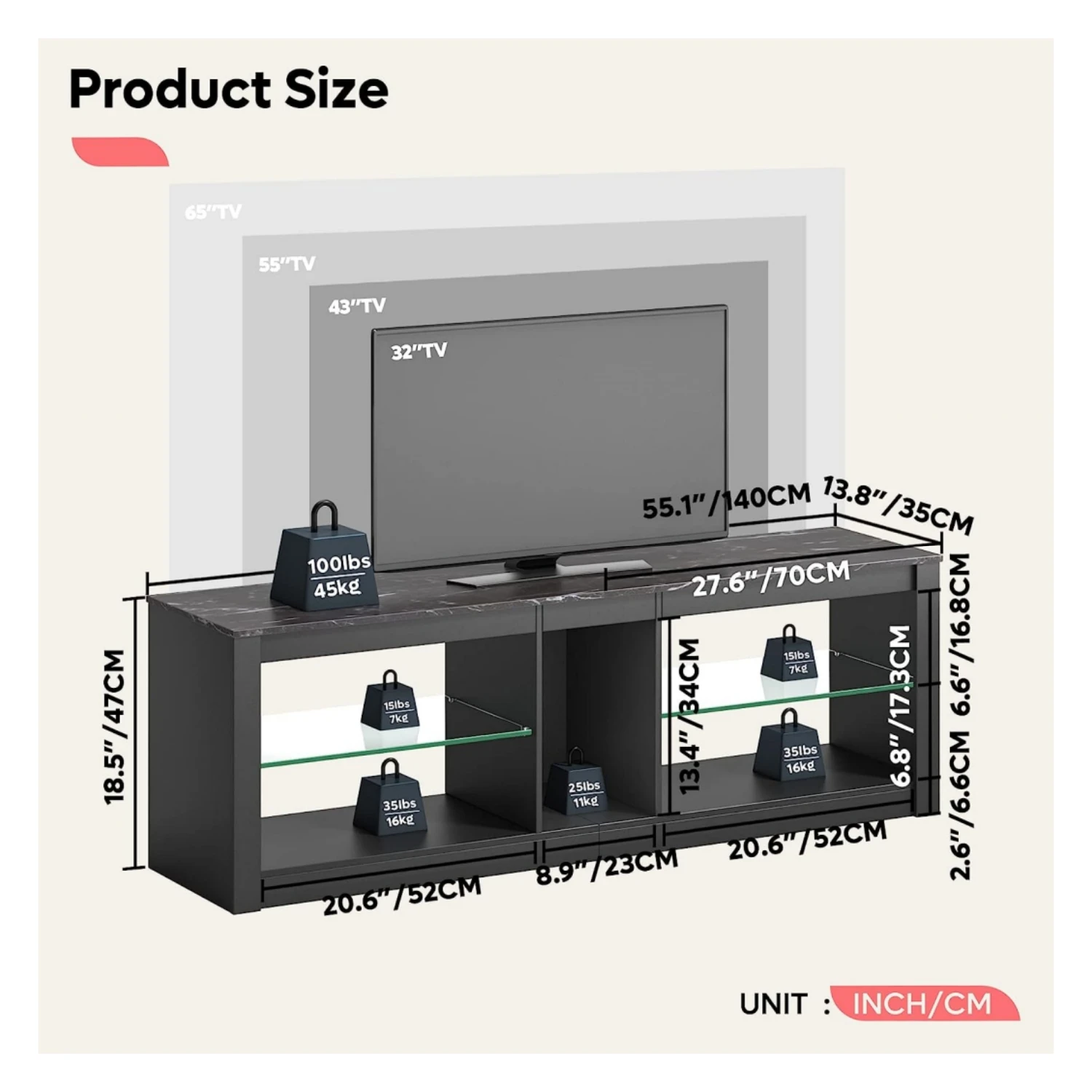 Top qualitv black living room furniture tw stand cabinet