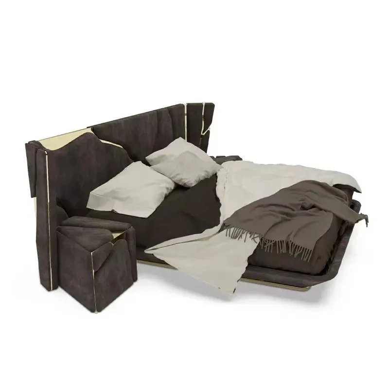 High end villa bed set high quality king size bedroom sets furniture royal luxury bedroom set