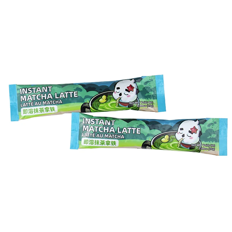 Factory Supply Private Label Bubble Tea Ingredient Instant Matcha Milk Tea Powder Instant Matcha Latte