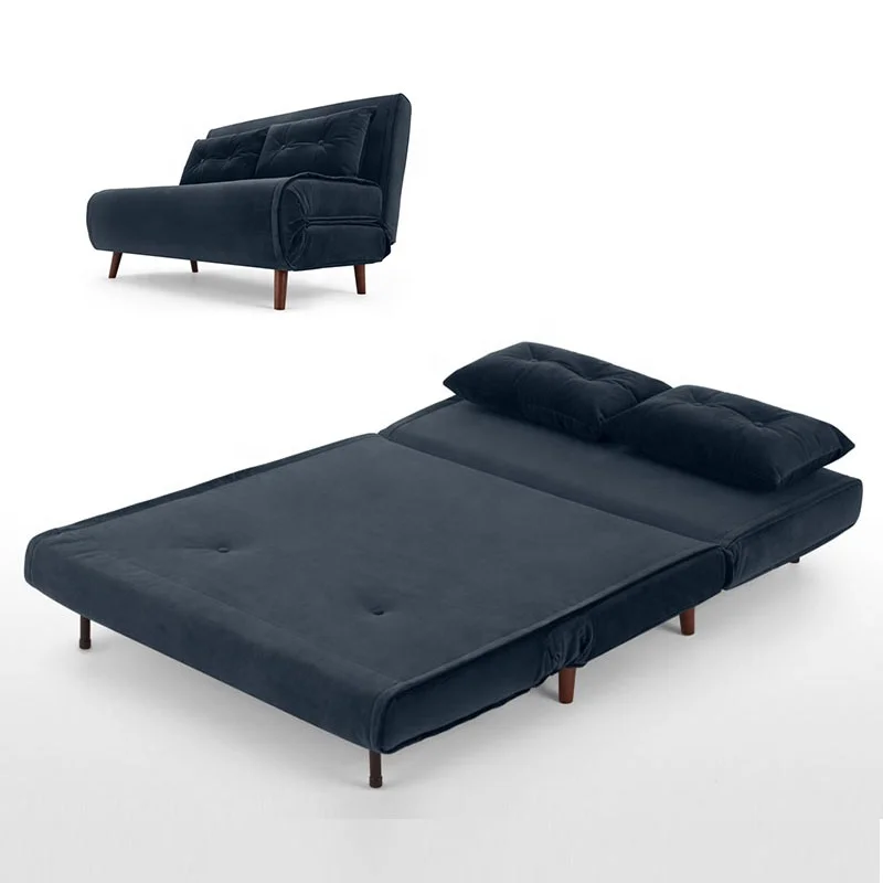 Новый дизайн, современный европейский стиль, двухместная бархатная кровать, складная кровать