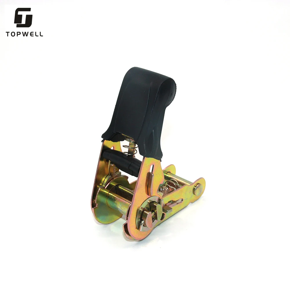 25mm 800kg cargo lashing  ratchet buckle tie down with rubber handle