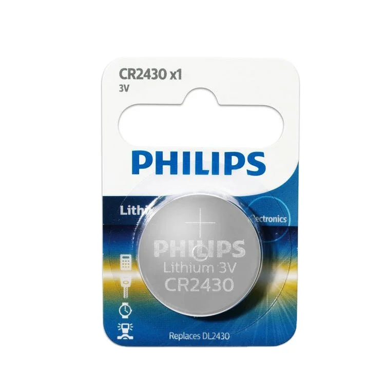 CR2430P5B/97 220mah Aluminum Button Battery For Motherboard Car Keys