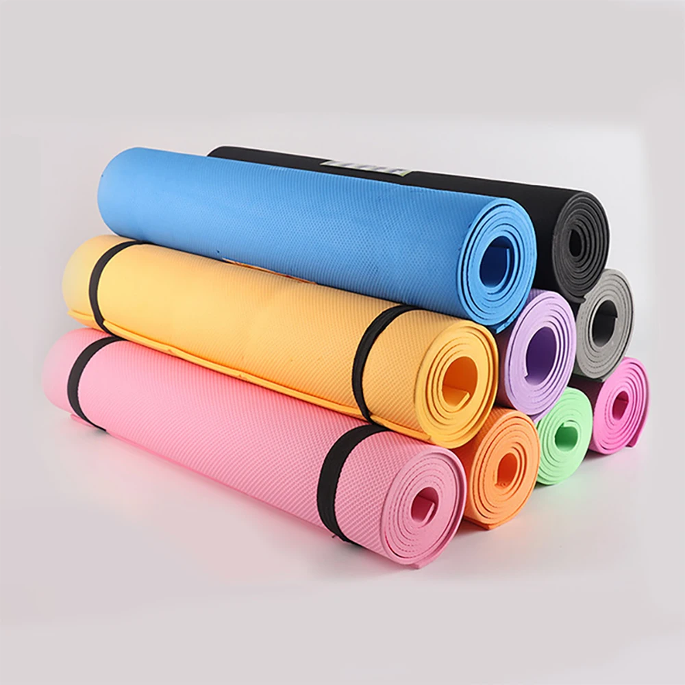 Cheap Fitness Exercise Mat Mat De Yoga EVA foam 4mm Natural Rubber Yoga Mat