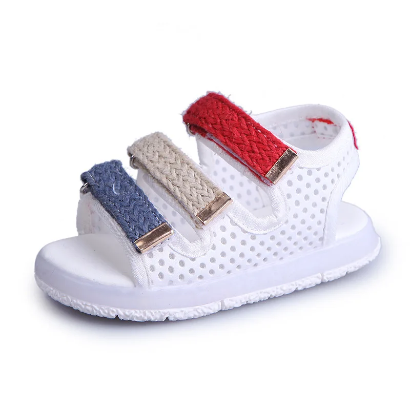 Shoes teen summer glowing shoes soft bottom kids sandals hollow beach shoes boy baby sandal