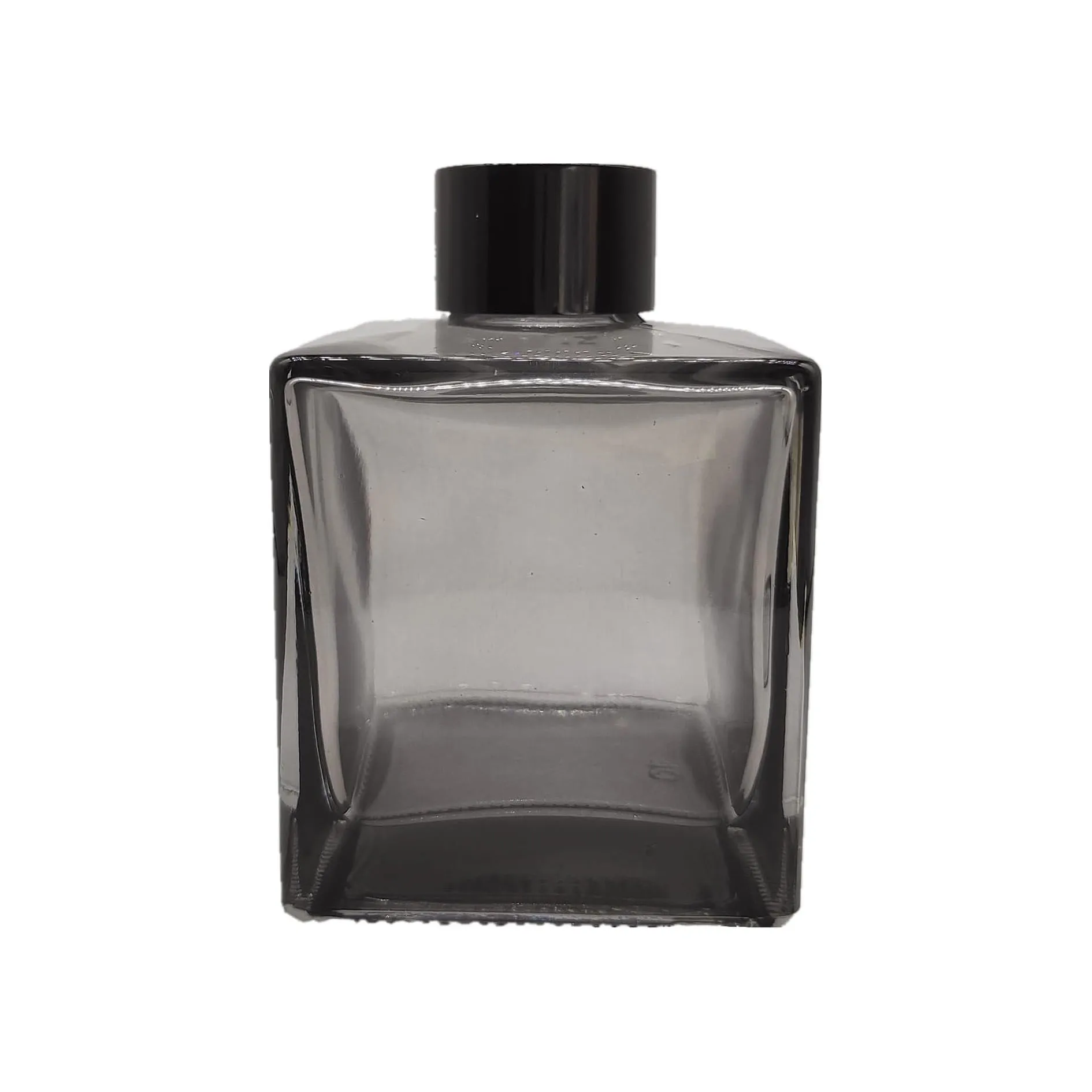 Essential Oils Reed Sticks Home Fragrance 1.7oz Empty Reed Diffuser Jar Square Glass Diffuser Bottles with Silver Caps