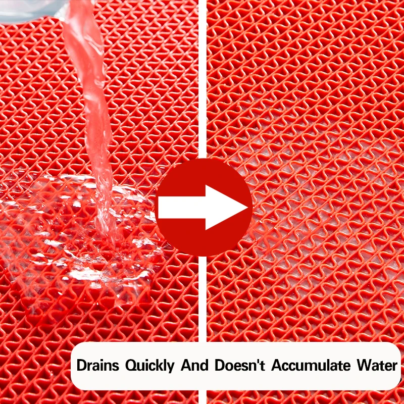 Wholesale waterproof anti slip pvc s mat water proof swimming pool pvc hollow out floor mats