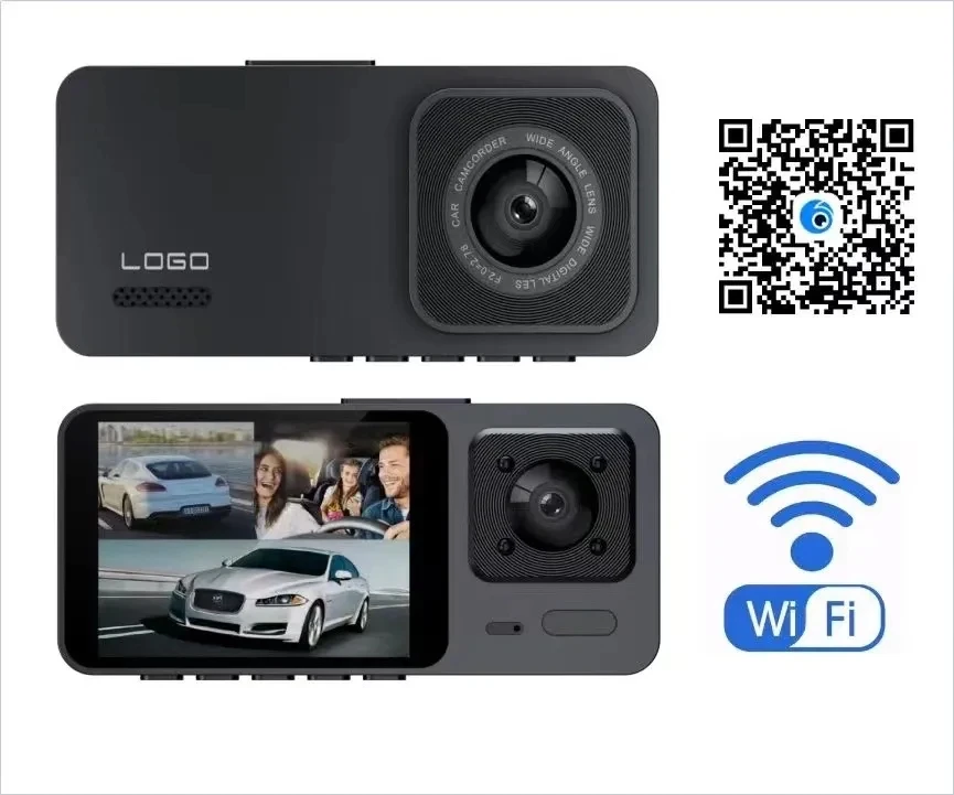 Hot seller 2MP Car Black Box Triple Camera 2 Inch 3 Lens Car Dvr 4K Hd 1080p Dash Cam Car Black Box