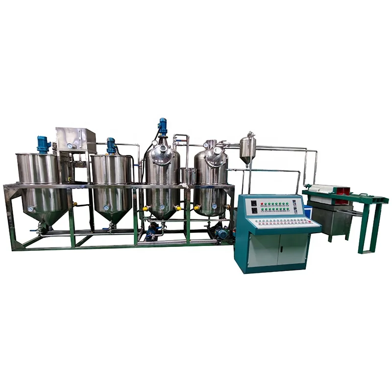 mini crude oil refinery machine mini vegetable oil refinery machinery