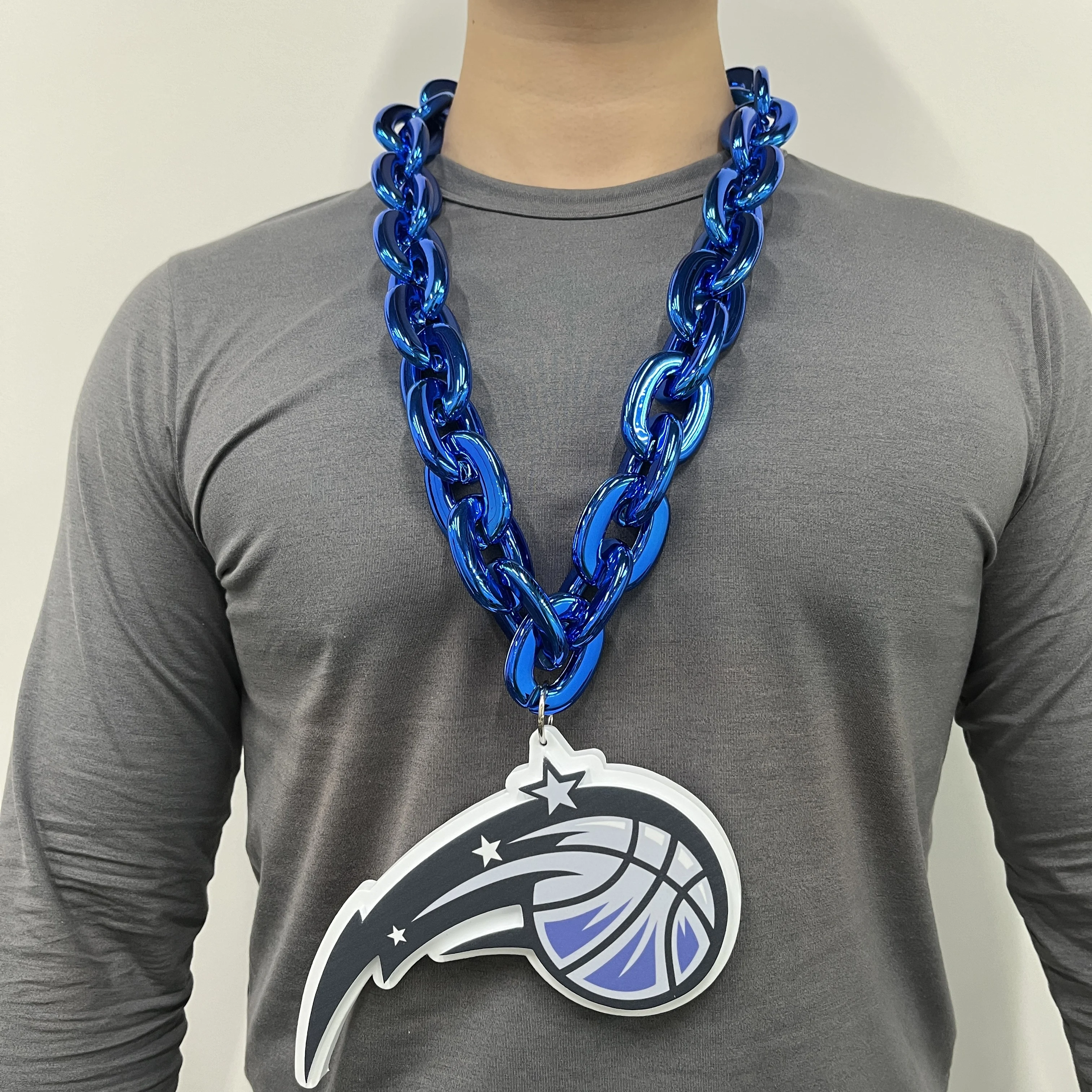 Custom Baseball Ice Hockey Football Club 8' NCAA Oversized Foam Necklace LOGO 3D EVA Foam Fan Chains