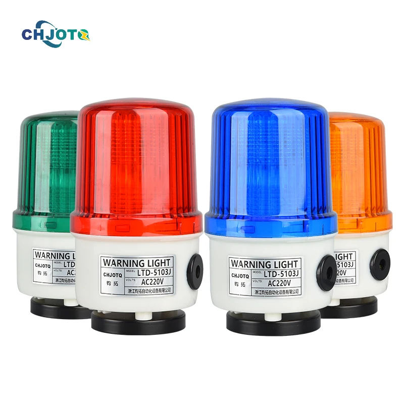 LTD-5103J Red audible warning strobe lights AC 220V waterproof Traffic safety flash led warning lights