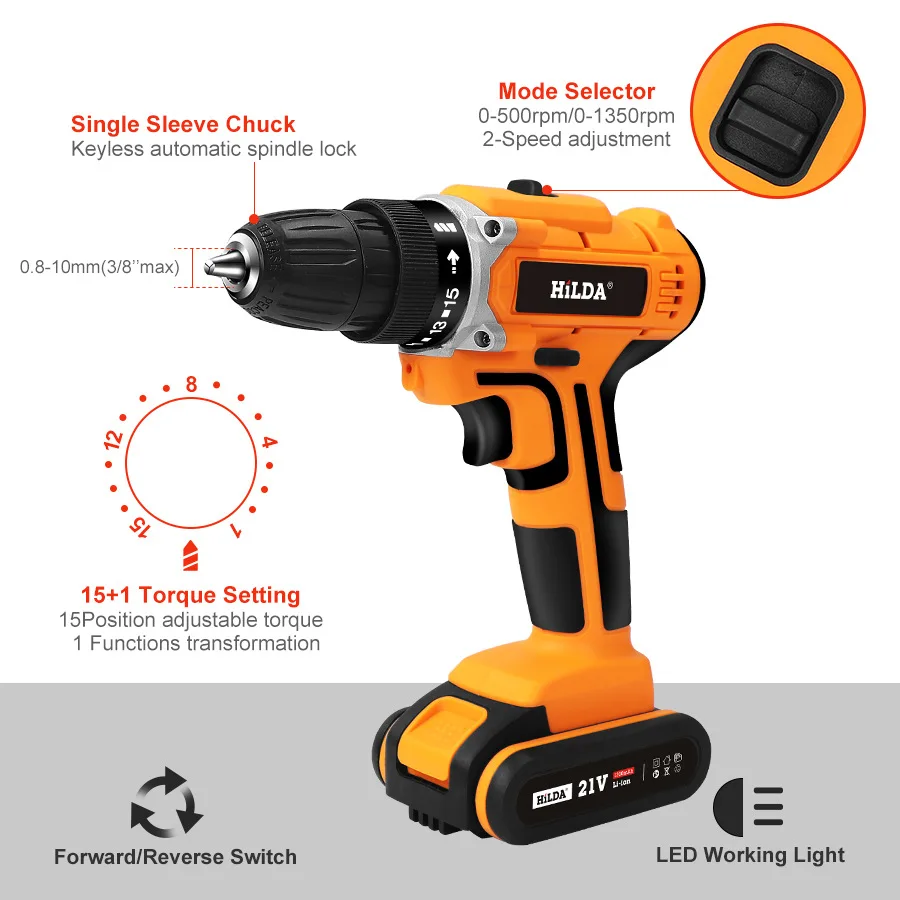 cordless power drill set