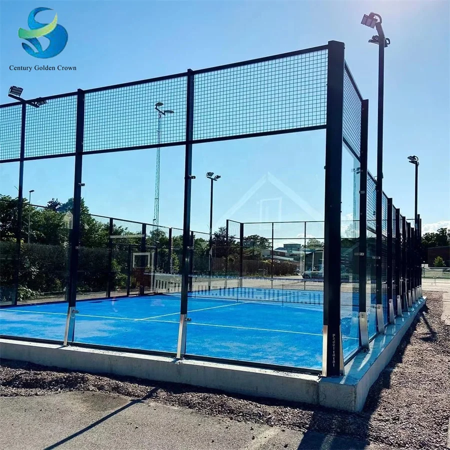 CGC Manufacturer Mobile Padel Court Panoramic Construction Pista De Tenis Padel