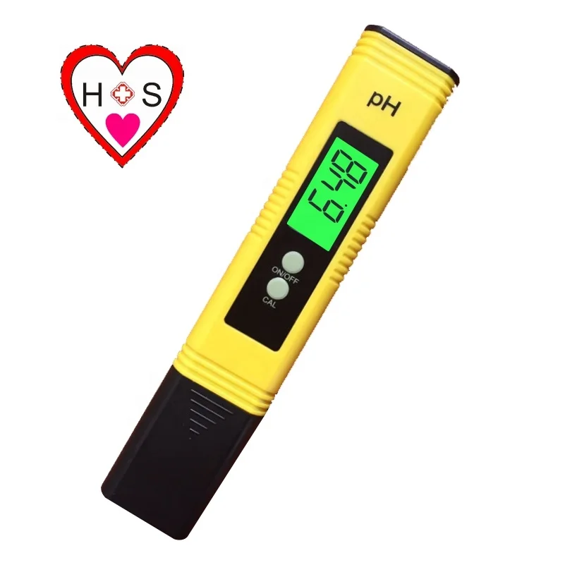 Newest portable ph with lcd display for aquarium and drinking water with backlight water temp digital ph meter water tester