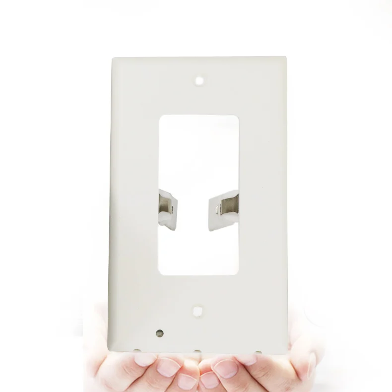 American retro white blank panel PP plastic panel switch socket panel with lightAmerican Standard certified Home night light