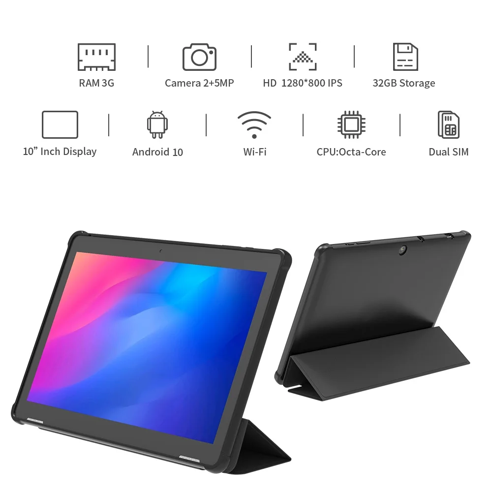 10 1 дюймов 4G Octa Core Мульти-сенсорный Tableta графика автофокус двойная камера 3 Гб оперативной памяти 32 встроенной Android планшетный ПК с 6000 мАч батарея