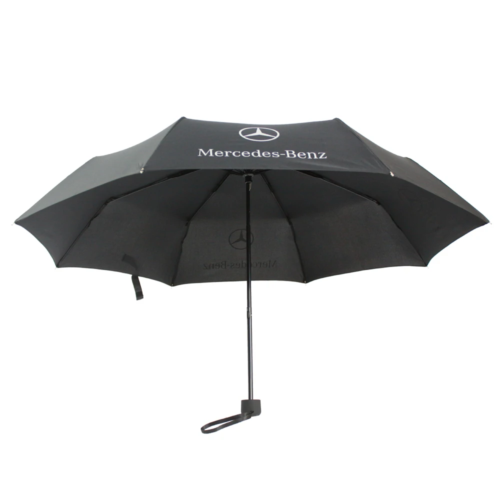 Лидер продаж, солнечные и дождливые зонтики на заказ с принтами логотипа клиента, недорогой складной ручной Зонт с 3 карманами