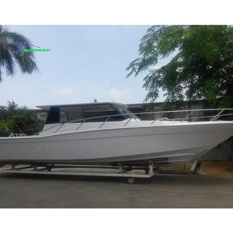 2021new design  MS Aluminium boat high speed bass boat 10.35m 200hp*2 for selling CCS CE Certificates for Europe customers