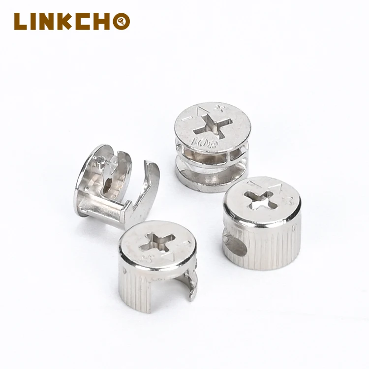 Hardware Cabinet  Accessories Furniture minifix Cam Fittings Fasteners Wooden Furniture Joint Lock  container screw nuts