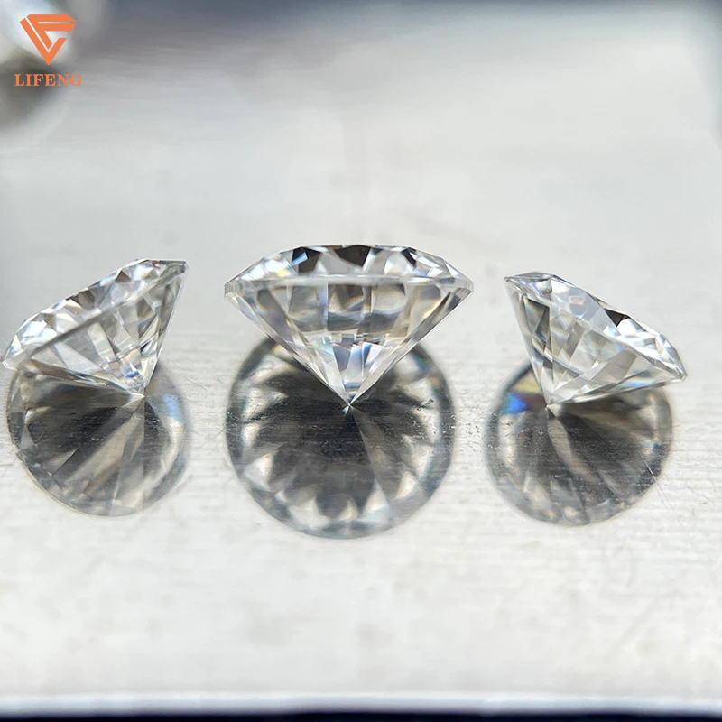 Lifeneg ready to ship Round Brilliant cut loose moissanite diamond   D vvs moissanite stone in wholesale price for jewelry