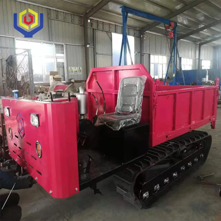 3000kg Loading Capacity Wood Transport Crawler Truck 3ton Small Electric Mini Cargo Dumper Truck