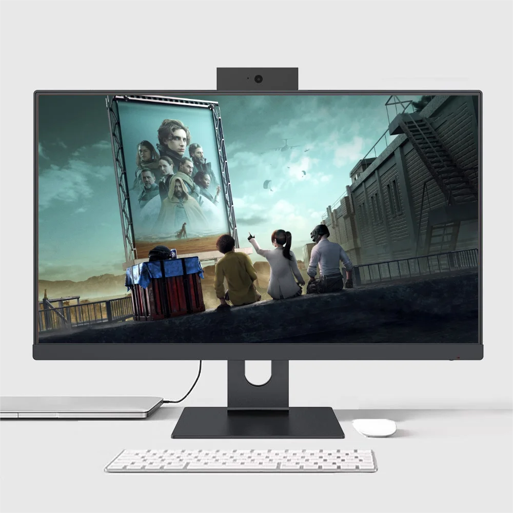 Wholesale gaming computer full set with pc computer desktop i3 i5 i7 all in one pc curved 23.8 inch aio pc