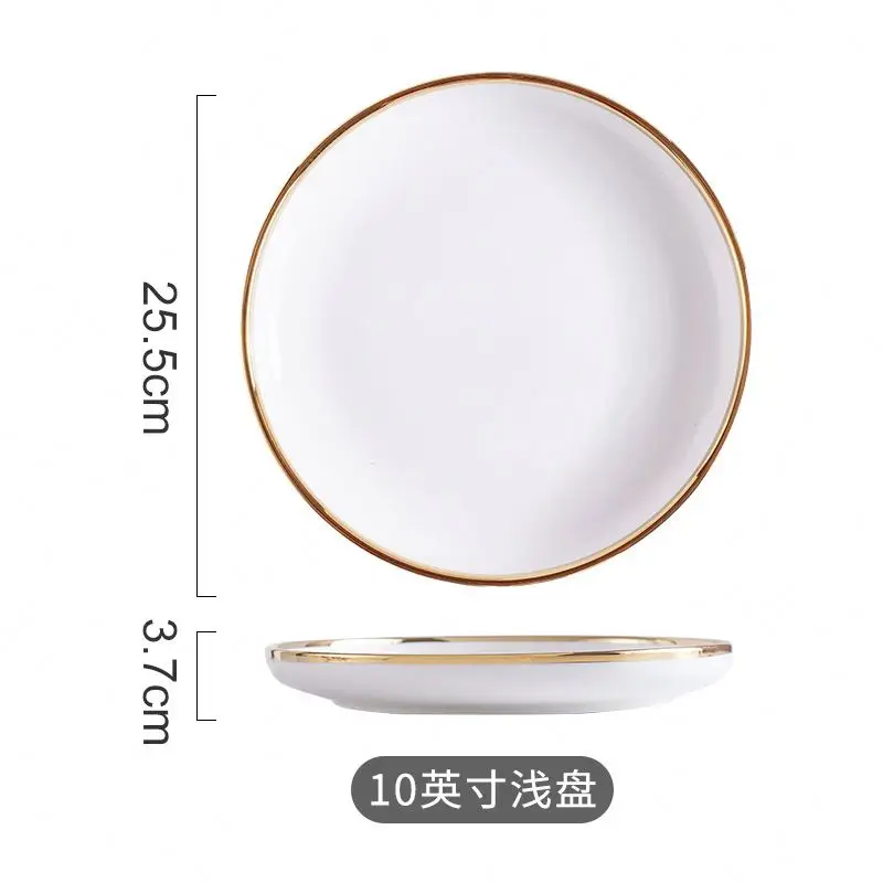 Wholesale antique Luxury plate set porcelain luxury dinnerware dishes With Wholesaler