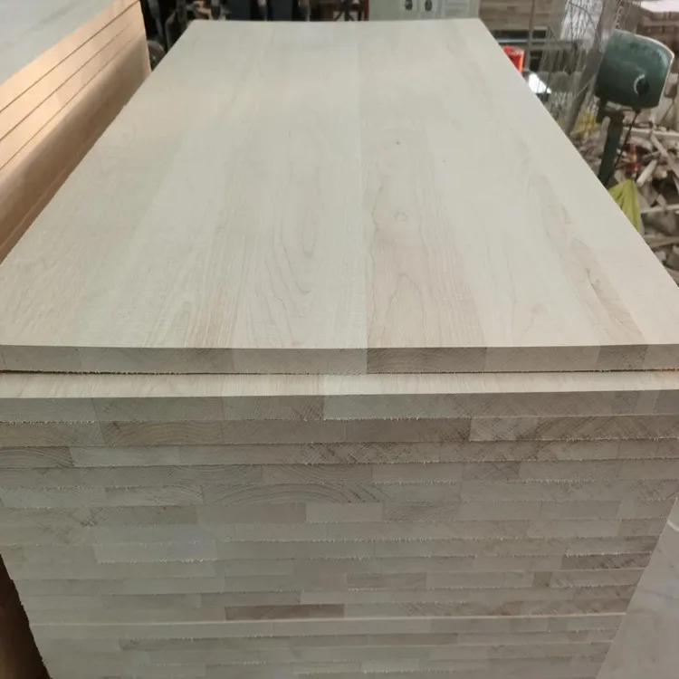 E0 E1  Fsc Certification Birch Finger Joint Board Birch Solid Wood 18Mm Thickness Edge Glue Board Furniture Panels