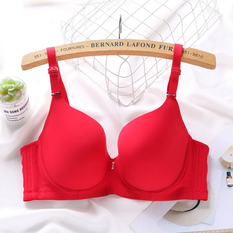 SFYW35 plus Size Bra Thin Seamless smooth Adjustable Straps for Fat Women Bra Lingerie Sexy Push-up Bra