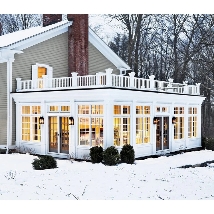 Aluminum Winter Garden Conservatory Laminated Double Glass Sun Room Design