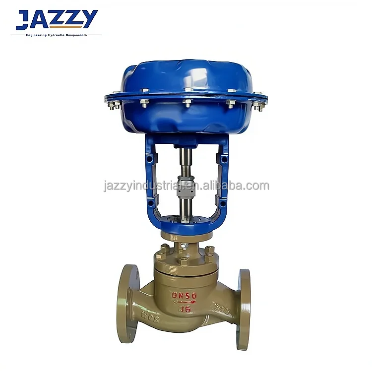 JAZZY DIN Bellows Globe Valve Long Type Non-Rising Pneumatic Diaphragm Single Seat Adjusting Valve Bellows seal Globe Valve