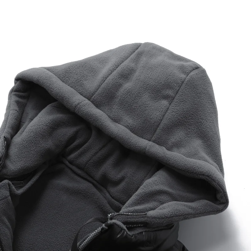 Мужской Хлопковый жилет, приталенный мужской плотный жилет с капюшоном