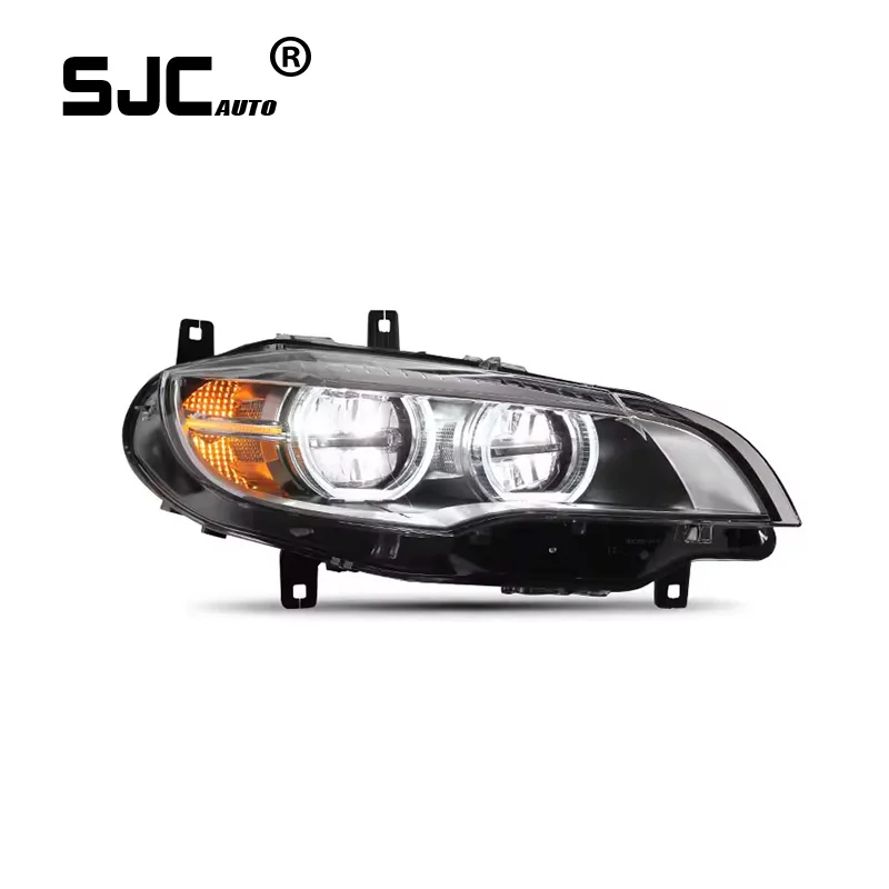 SJC Automotive car styling for BMW X6 E71 headlight 2008-2014 LED headlamp DRL fog lamp turn signal lamp angel eye projector