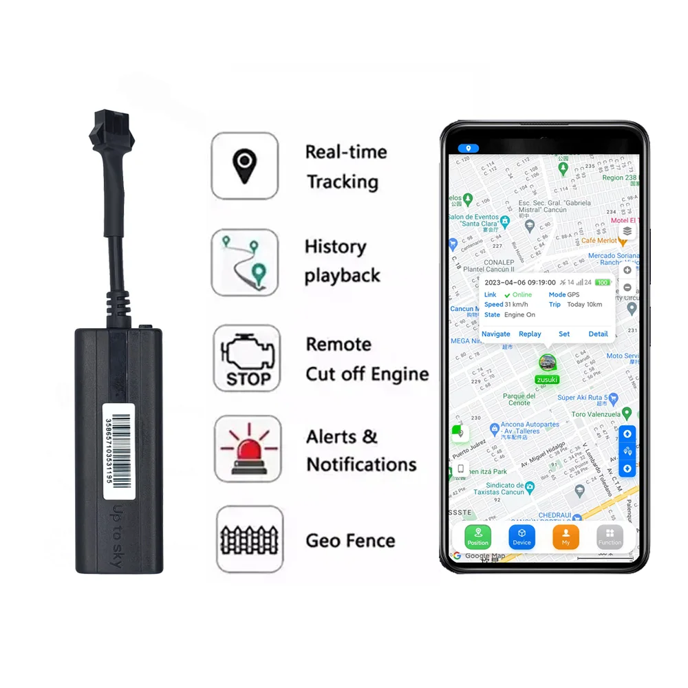 Ehang 2G Wired GPS Tracker Device with Free APP and Platform for Vhecile Fleet Management