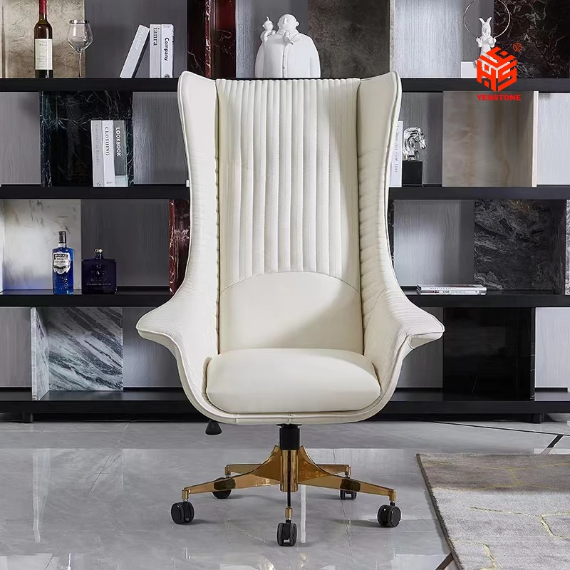 Yenstone modern Luxury comfort lifted chair office office desk and chair Giorgetti light luxury computer desk boss manager chair