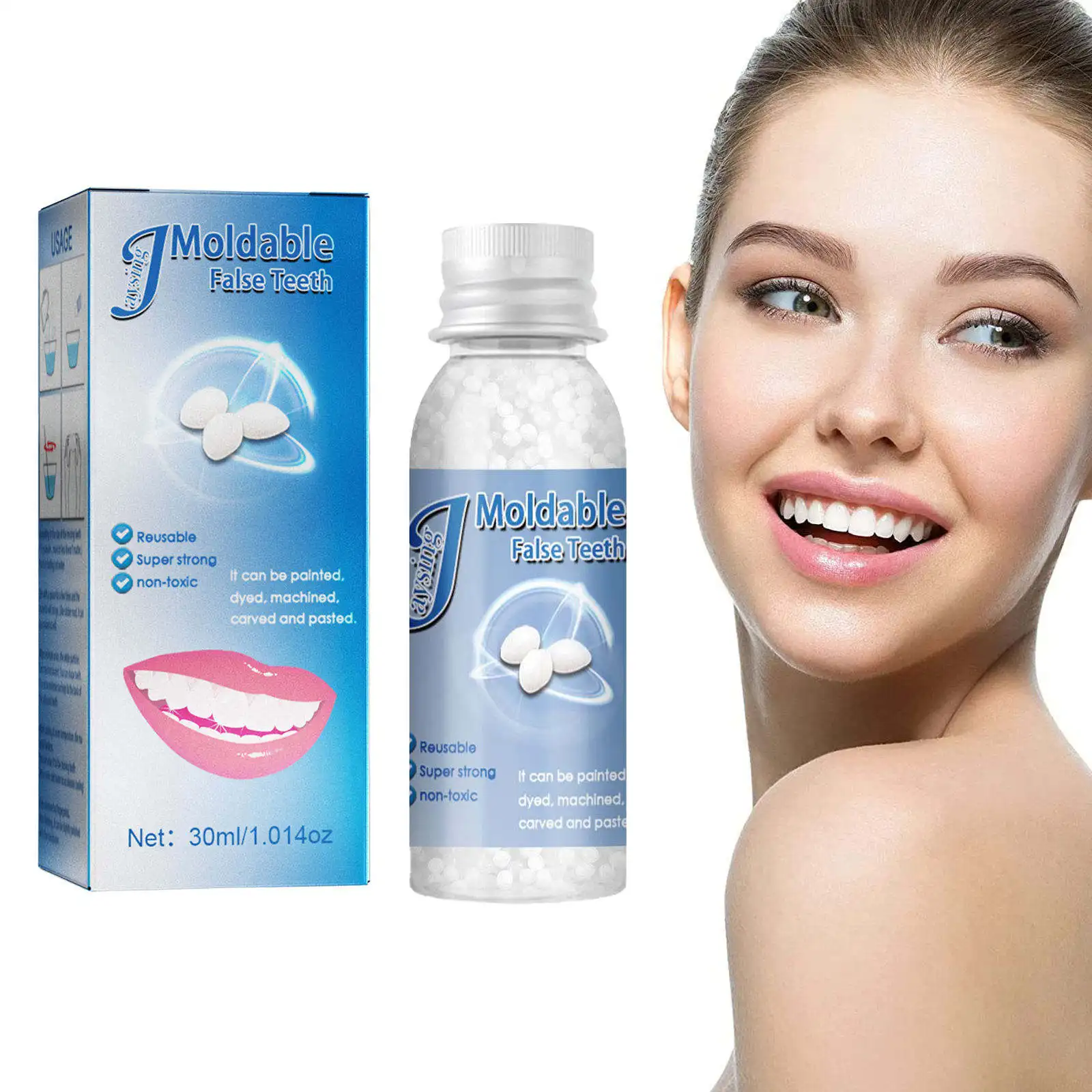 OEM Temporary Tooth Repair Kit Denture Adhesive Teeth Whitening Teeth Solid Glue Teeth Repair Granule