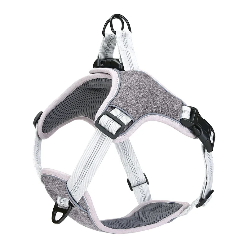 Ready to Ship 2021 New Durable Adjustable Reflective Dog Harness with Leash