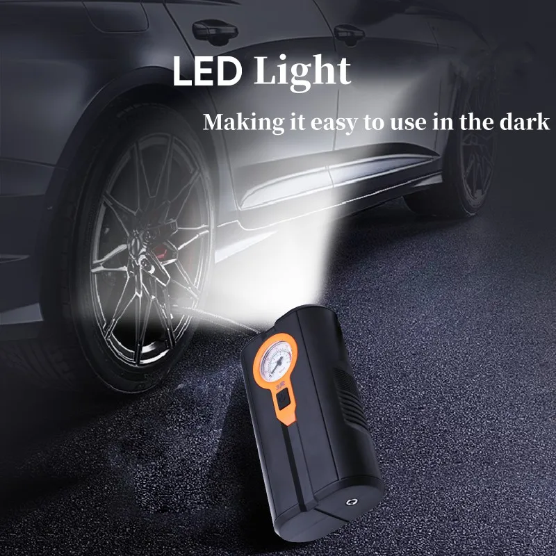 Hot Selling Product Car Air Pump 12v Air Compressor Portable Mini Self Propelled Tire Pump Handheld For Tire Inflation