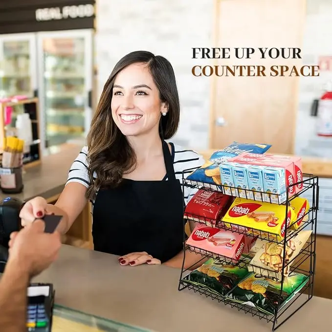 toy counter Coffee Beans perfume  boutique shop shelves lays potato chips metal Display racks