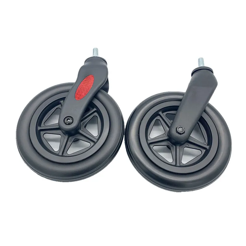 China Manufacturer 7in front tires castor Electric Wheelchair Plastic PU solid wheels