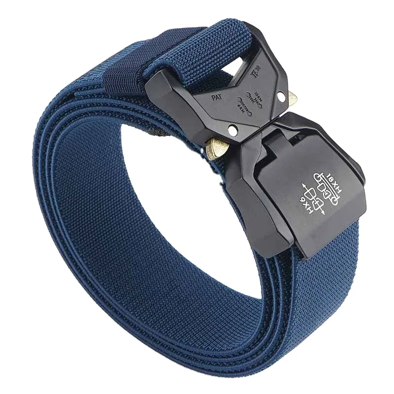 Wholesale 3.8 CM Wide Quick Release Elastic Tactical Belt Stretch Work Utility Belts for Men