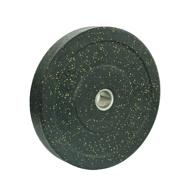 Black power lifting weight bumper plates sets