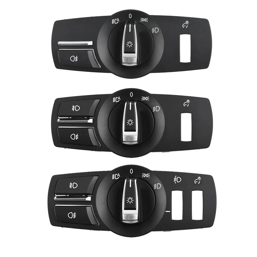 Car Front Headlamp HeadLight Switch Rotation Button Cover panel For BMW 5 5GT 6 7 X3 X4 Series F10 F11 F07 F06 F01 F25 F26