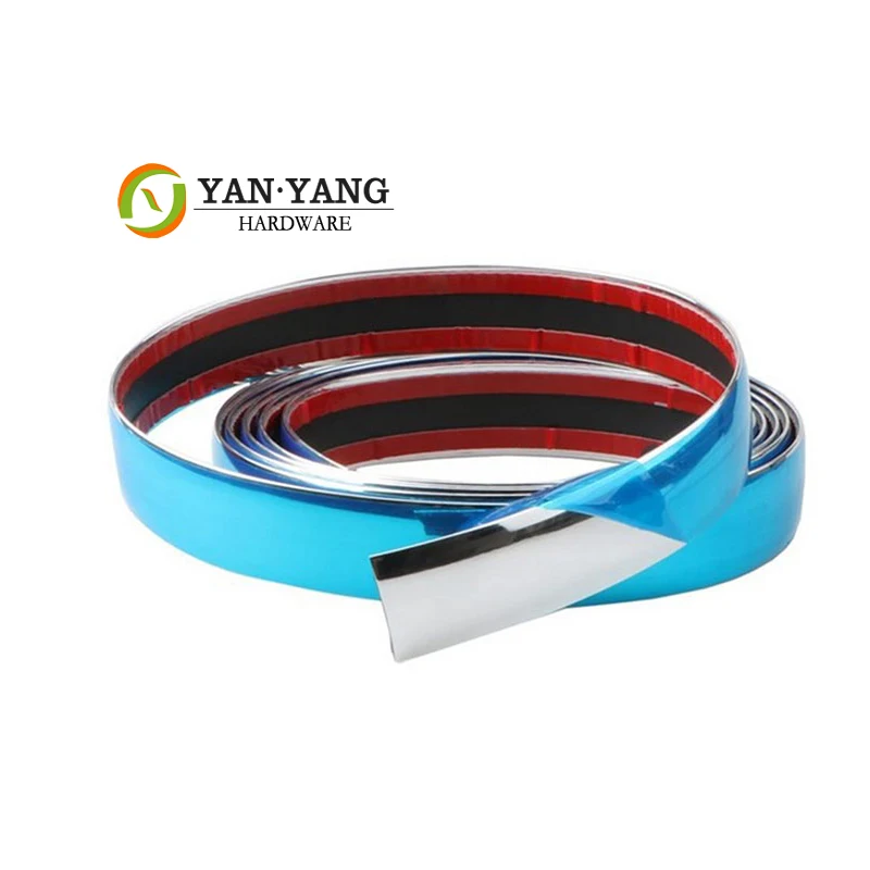 Yanyang Wholesale Decorative Plastic Strips Silver PVC Edge Banding Tape For Furniture