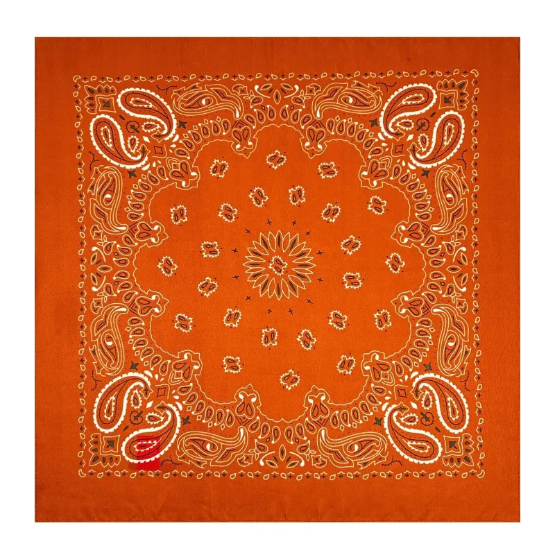 Polyester Bandana Customized Logo Neckwear Paisley Design Styles Best Product Hair Head Scarf Luxury Brand Square