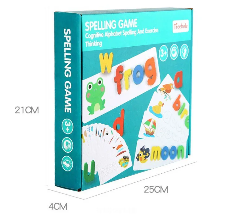 Educational Preschool Toys Spell Learning Toys Matching Letter Spelling Game Sight Words Games For Kids