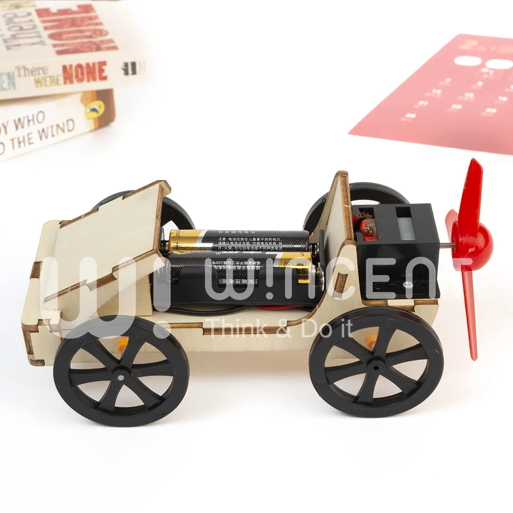 Wind Reaction Thrust DIY Racing Car Kids stem educational toys kids science experiment kits
