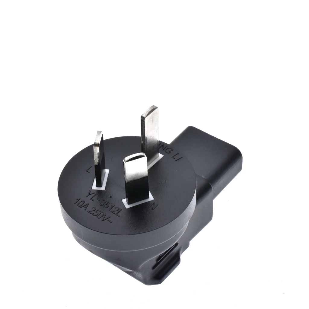 Шнур питания переменного тока из ПВХ-материала IEC 60320 C13-C14 10A 13a 15A штекер-гнездо с вилками стандарта Австралии ЕС