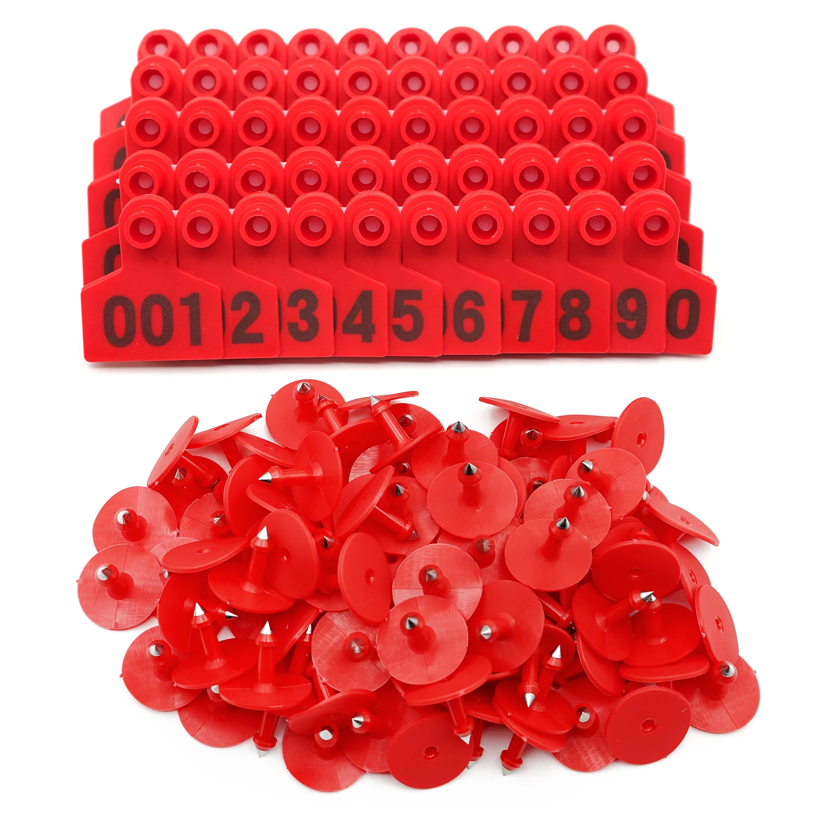 Animal Marker Custom Hog Ear Tag 4*5cm Pig Ear Tag With Logo Number Laser Printing for Animal Management Breeding