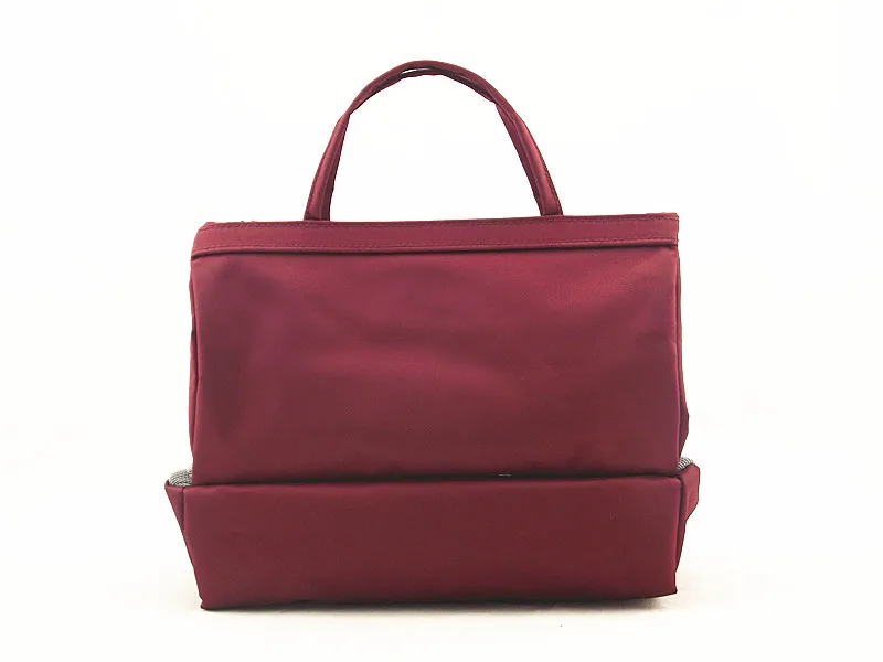 Fashion Mushroom Nail Ornamented wine red wash bag, REACH EU & US test, Sedex Pillar 4